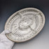 British Vintage Silver Plated Gallery Tray with Glass Liner Width 31cm 1717g